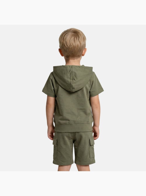 Lee Cooper - Completo bambino  maglietta a maniche corte con zip e pantaloncini - Kiabi