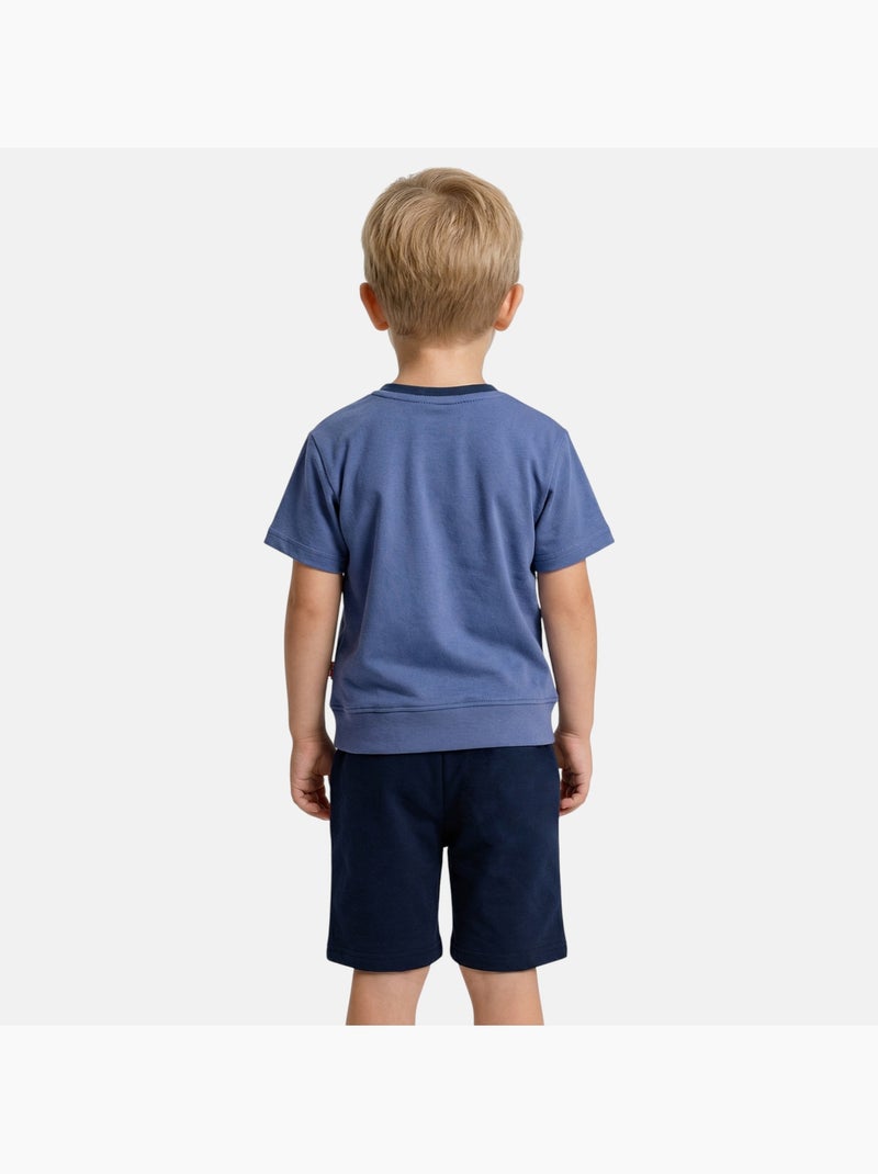 Lee Cooper - Completo bambino maglietta a maniche corte e pantaloncini Blu - Kiabi