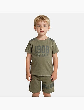 Lee Cooper - Completo bambino maglietta a maniche corte e pantaloncini
