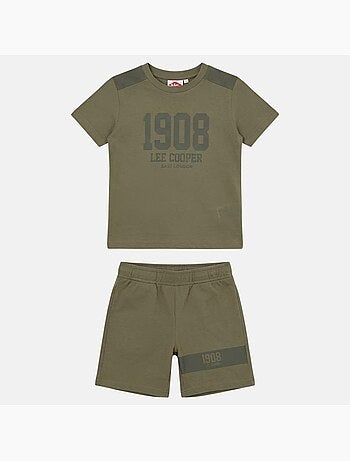 Lee Cooper - Completo bambino maglietta a maniche corte e pantaloncini