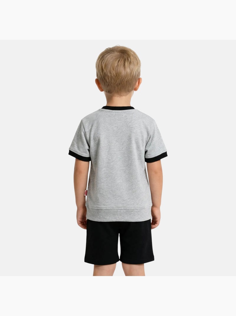 Lee Cooper - Completo bambino maglietta a maniche corte e pantaloncini Grigio - Kiabi