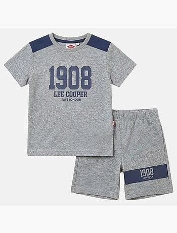 Lee Cooper - Completo bambino maglietta a maniche corte e pantaloncini