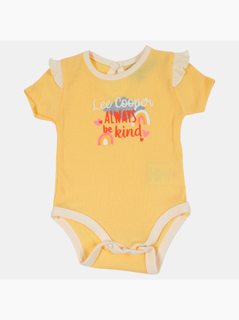 Lee Cooper - Completo body con maglietta a maniche lunghe e leggings neonato Bianco - Kiabi
