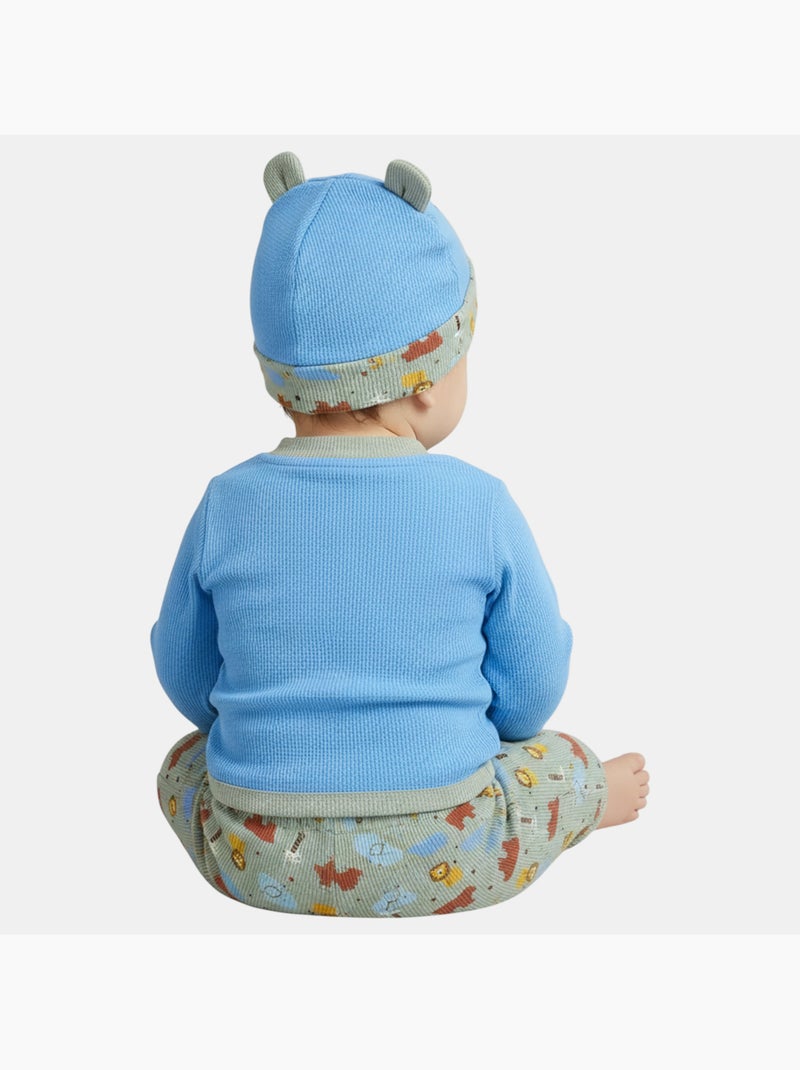 Lee Cooper - Completo body e leggings con cappellino neonato Blu - Kiabi