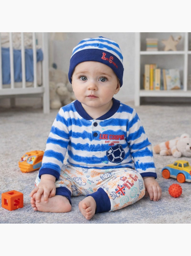 Lee Cooper - Completo body e leggings con cappellino neonato Blu marino - Kiabi