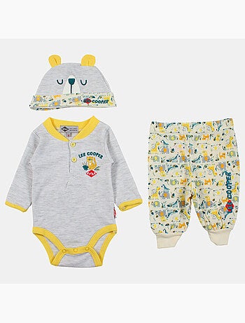 Lee Cooper - Completo body e leggings con cappellino neonato