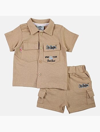 Lee Cooper - Completo camicia e short neonato bambino