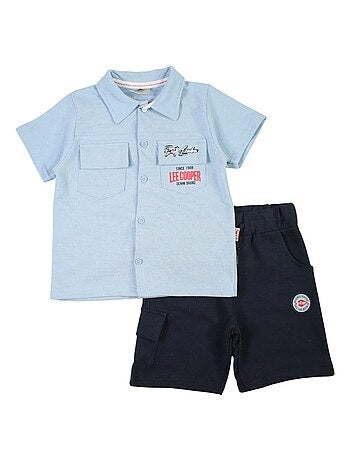 Lee Cooper - Completo camicia e short neonato bambino