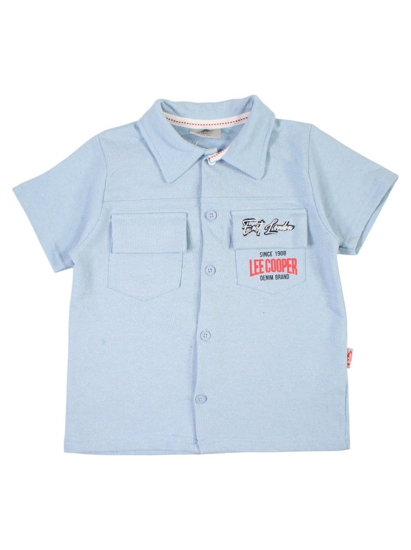 Lee Cooper - Completo camicia e short neonato bambino Blu - Kiabi