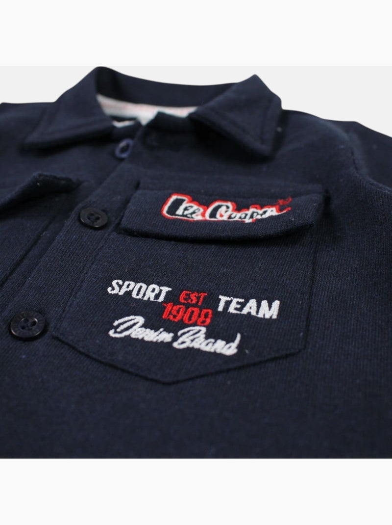 Lee Cooper - Completo camicia e short neonato bambino Blu marino - Kiabi