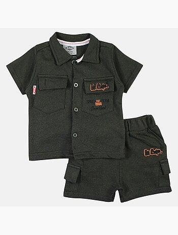 Lee Cooper - Completo camicia e short neonato bambino