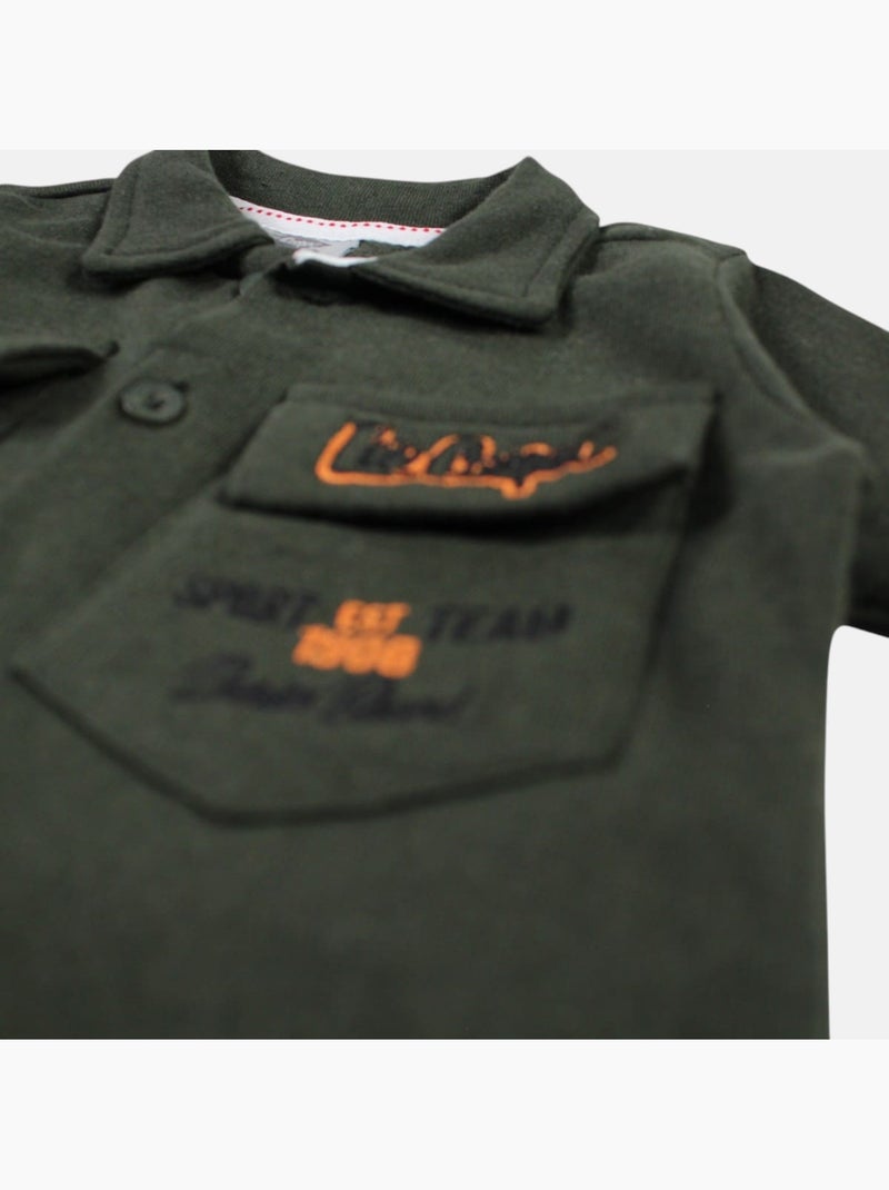 Lee Cooper - Completo camicia e short neonato bambino Cachi - Kiabi