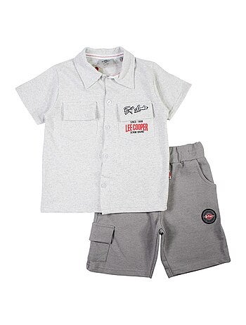 Lee Cooper - Completo camicia e short neonato bambino