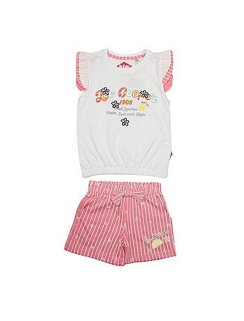Lee cooper - completo composto da t-shirt e pantaloncini abbinati con fantasie