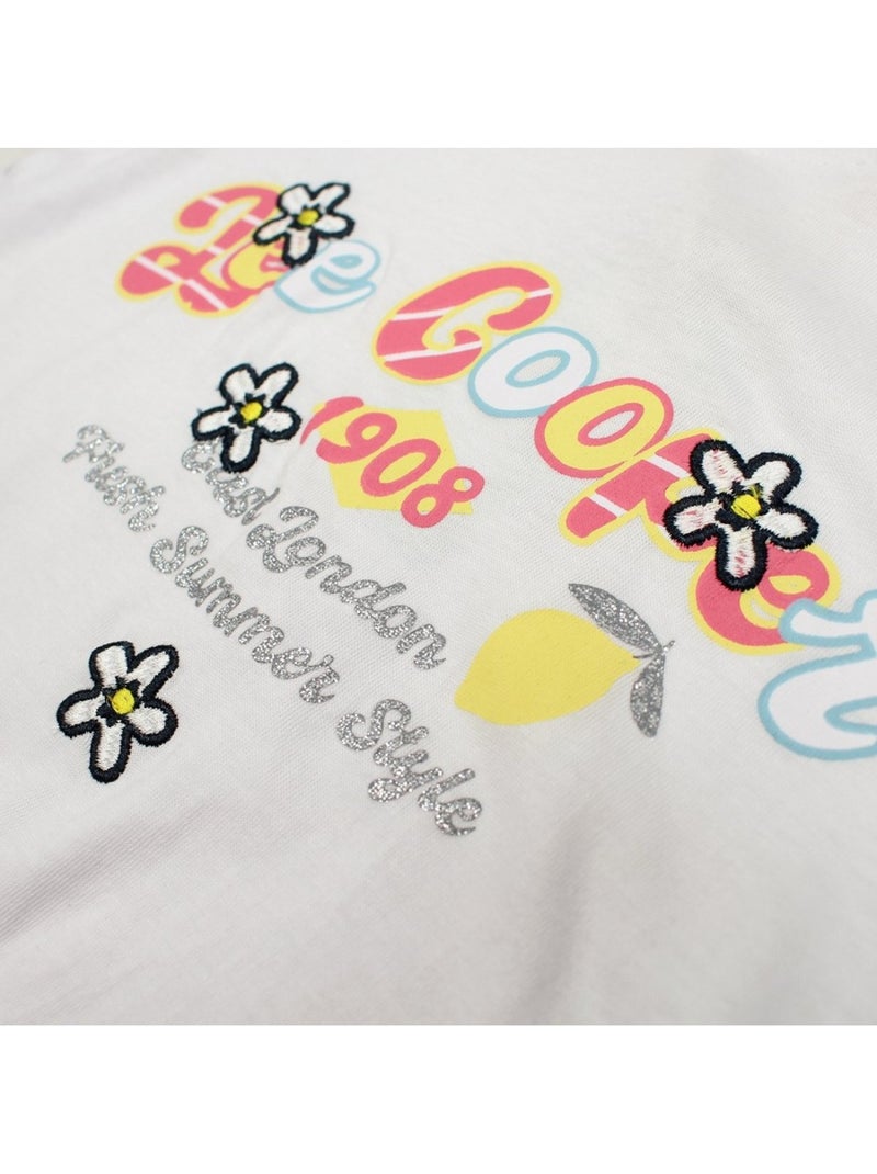 Lee cooper - completo composto da t-shirt e pantaloncini abbinati con fantasie Rosa - Kiabi
