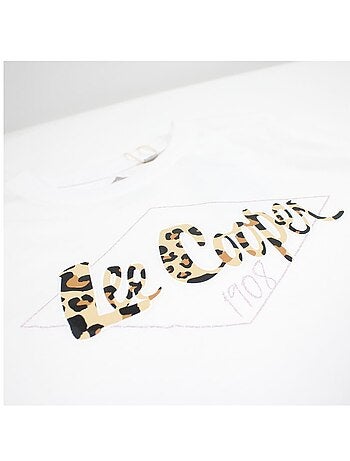 Lee Cooper - Completo da bambina t shirt a maniche corte e shorts con fantasia leopardata