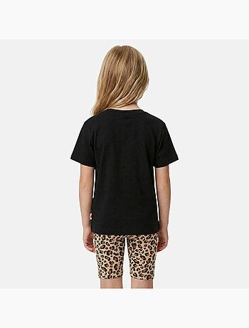 Lee Cooper - Completo da bambina t shirt a maniche corte e shorts con fantasia leopardata