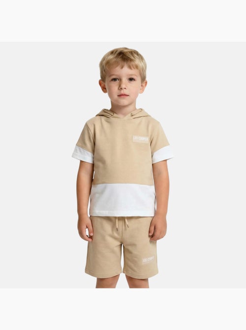 Lee Cooper - Completo da bambino felpa con cappuccio a maniche corte e bermuda - Kiabi
