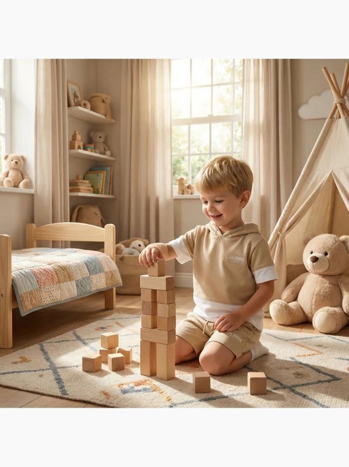 Lee Cooper - Completo da bambino felpa con cappuccio a maniche corte e bermuda - Kiabi