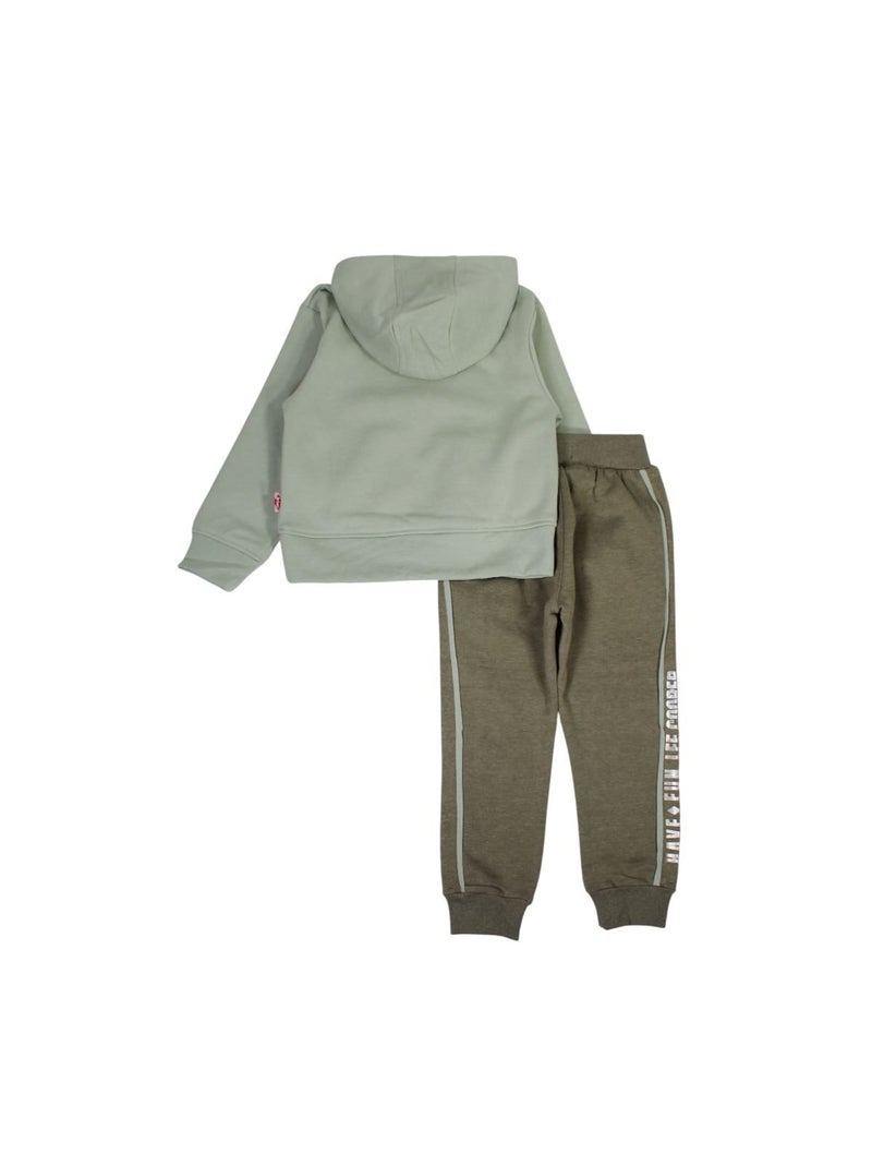 Lee Cooper - Completo felpa con cappuccio e pantalone jogging bambina Grigio - Kiabi