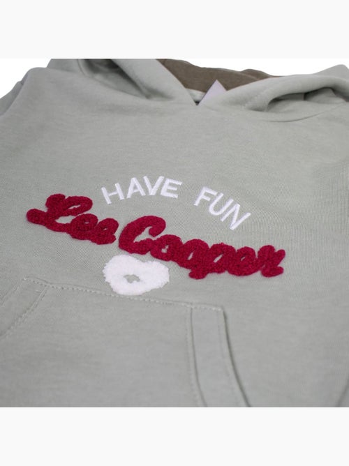 Lee Cooper - Completo felpa con cappuccio e pantalone jogging bambina - Kiabi
