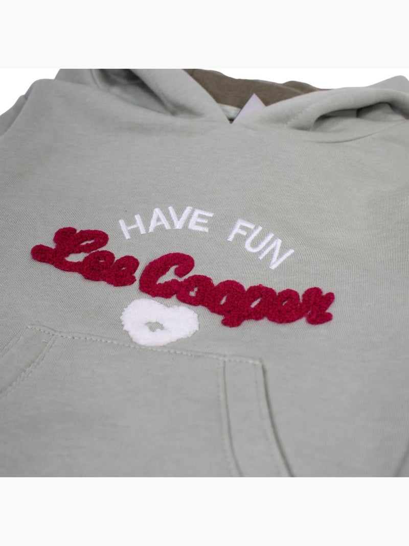 Lee Cooper - Completo felpa con cappuccio e pantalone jogging bambina Grigio - Kiabi