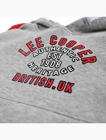 Lee Cooper - Completo felpa con cappuccio e pantalone jogging bambino