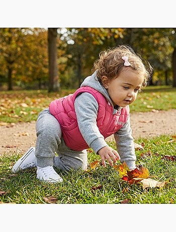 Lee Cooper - Completo felpa con cappuccio e pantalone jogging con piumino neonata