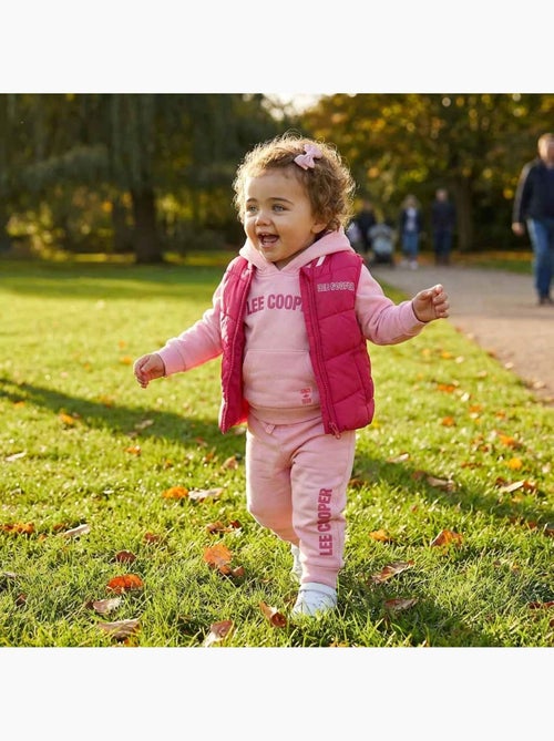 Lee Cooper - Completo felpa con cappuccio e pantalone jogging con piumino neonata - Kiabi