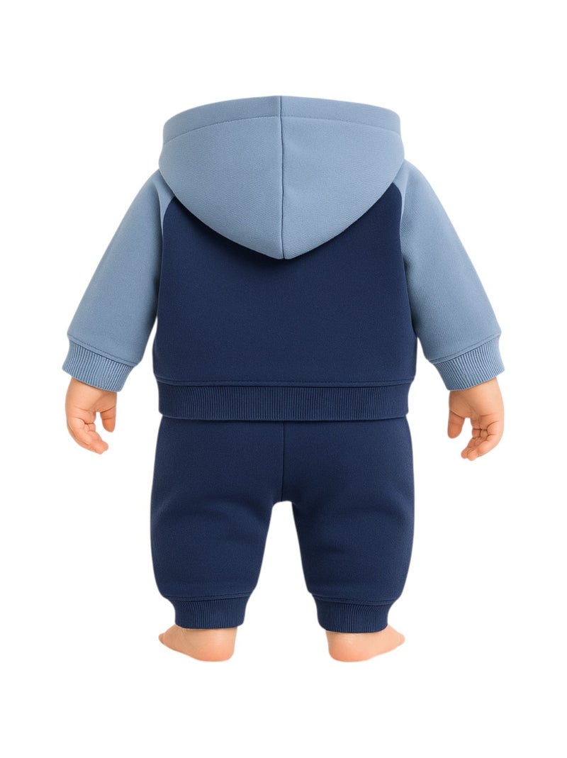 Lee Cooper - Completo felpa con cappuccio e pantalone jogging neonato bambino Blu marino - Kiabi