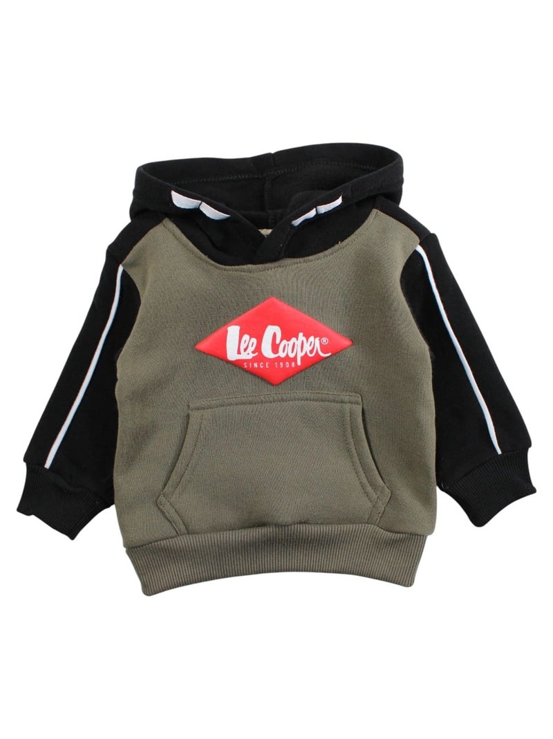 Lee Cooper - Completo felpa con cappuccio e pantalone jogging neonato bambino Cachi - Kiabi