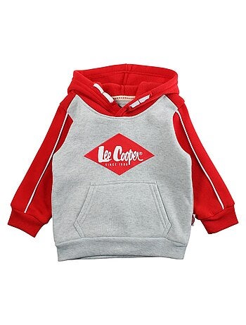 Lee Cooper - Completo felpa con cappuccio e pantalone jogging neonato bambino