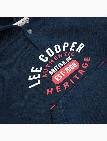 Lee Cooper - Completo felpa con cappuccio e pantalone jogging neonato