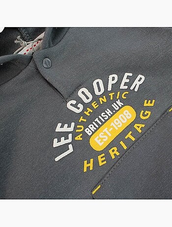 Lee Cooper - Completo felpa con cappuccio e pantalone jogging neonato