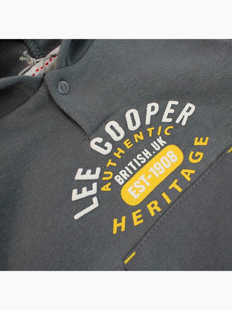 Lee Cooper - Completo felpa con cappuccio e pantalone jogging neonato Cachi - Kiabi