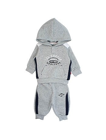 Lee Cooper - Completo felpa con cappuccio e pantalone jogging neonato