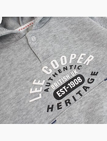 Lee Cooper - Completo felpa con cappuccio e pantalone jogging neonato
