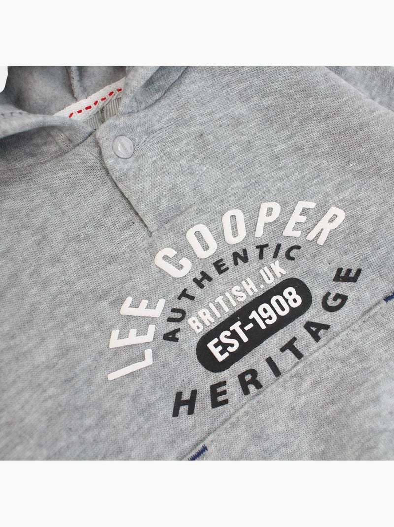 Lee Cooper - Completo felpa con cappuccio e pantalone jogging neonato Grigio - Kiabi
