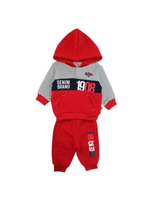 Lee Cooper - Completo felpa con cappuccio e pantalone jogging neonato - Kiabi
