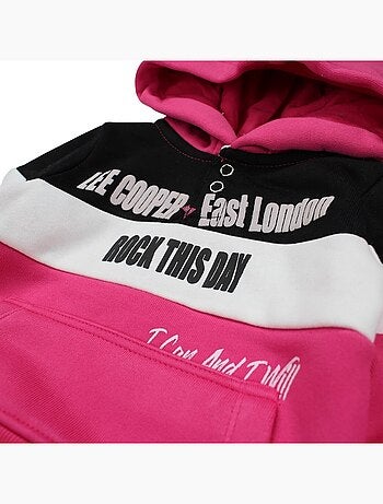 Lee Cooper - Completo felpa con cappuccio e pantaloni jogging neonato