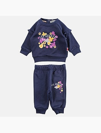Lee Cooper - Completo felpa e pantalone jogging neonata