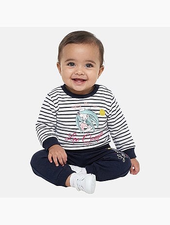Lee Cooper - Completo felpa e pantalone jogging neonata
