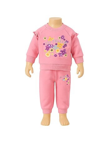 Lee Cooper - Completo felpa e pantalone jogging neonata