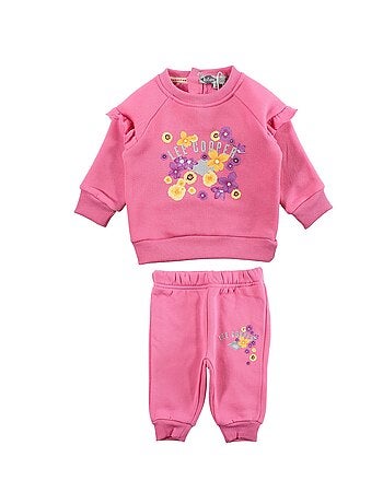 Lee Cooper - Completo felpa e pantalone jogging neonata