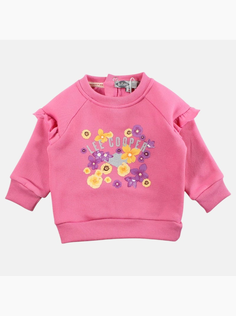 Lee Cooper - Completo felpa e pantalone jogging neonata Rosa - Kiabi