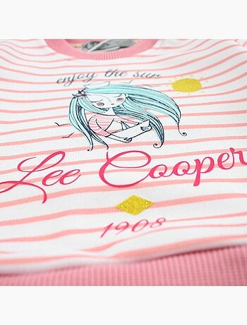 Lee Cooper - Completo felpa e pantalone jogging neonata