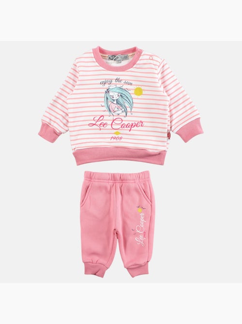 Lee Cooper - Completo felpa e pantalone jogging neonata - Kiabi