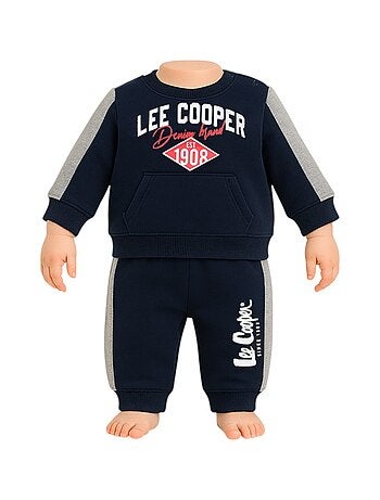 Lee Cooper - Completo felpa e pantalone jogging neonato bambino