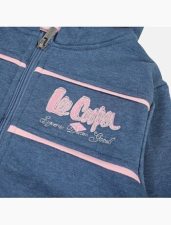 Lee Cooper - Completo giacca con cappuccio e pantalone jogging bambina