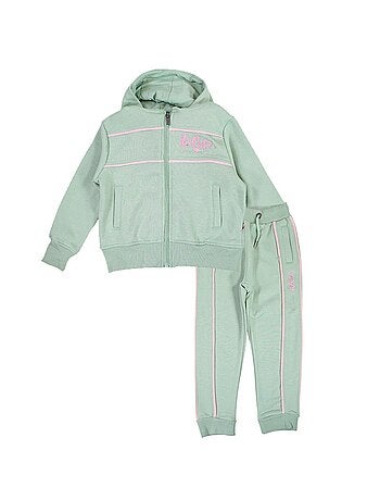 Lee Cooper - Completo giacca con cappuccio e pantalone jogging bambina